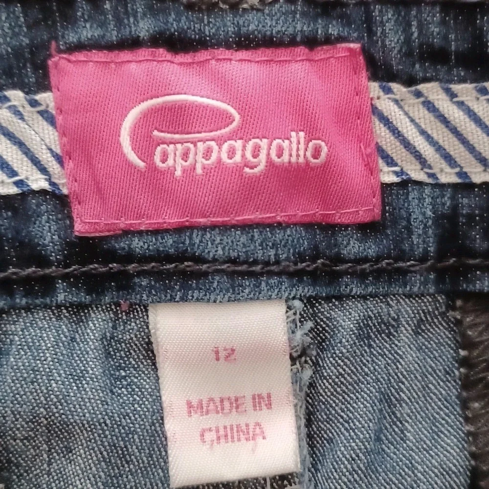 Pappagallo Womens Dark‎ Wash Wide Leg Denim Trouser Jeans Blue Size 10